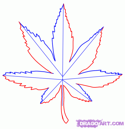 No matter how stoned you are, you'll be able to draw a weed leaf using this method. Step By Step Easy Weed Drawings Clip Art Library