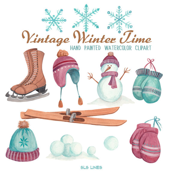 Watercolor winter house clipart, christmas tree png, christmas landscape clipart scene creator. Free Winter Watercolor Clip Art Clip Art Library