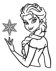 Simply download the best snowflake templates, cut it them out carefully to create awesome snowflake and then use the personalized snowflakes for indoor design, you may also see some of our christmas snowflake. Elsa Frozen Clipart Black And White Clip Art Library