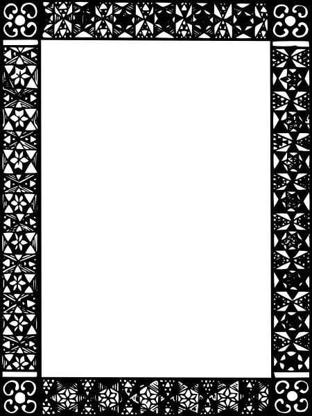 Black Islamic Design Card