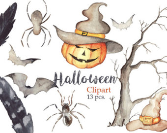 Diy network has instructions on how to make a halloween costume that looks like a kid’s classic watercolor paint set. Free Halloween Clipart Watercolor Clip Art Library