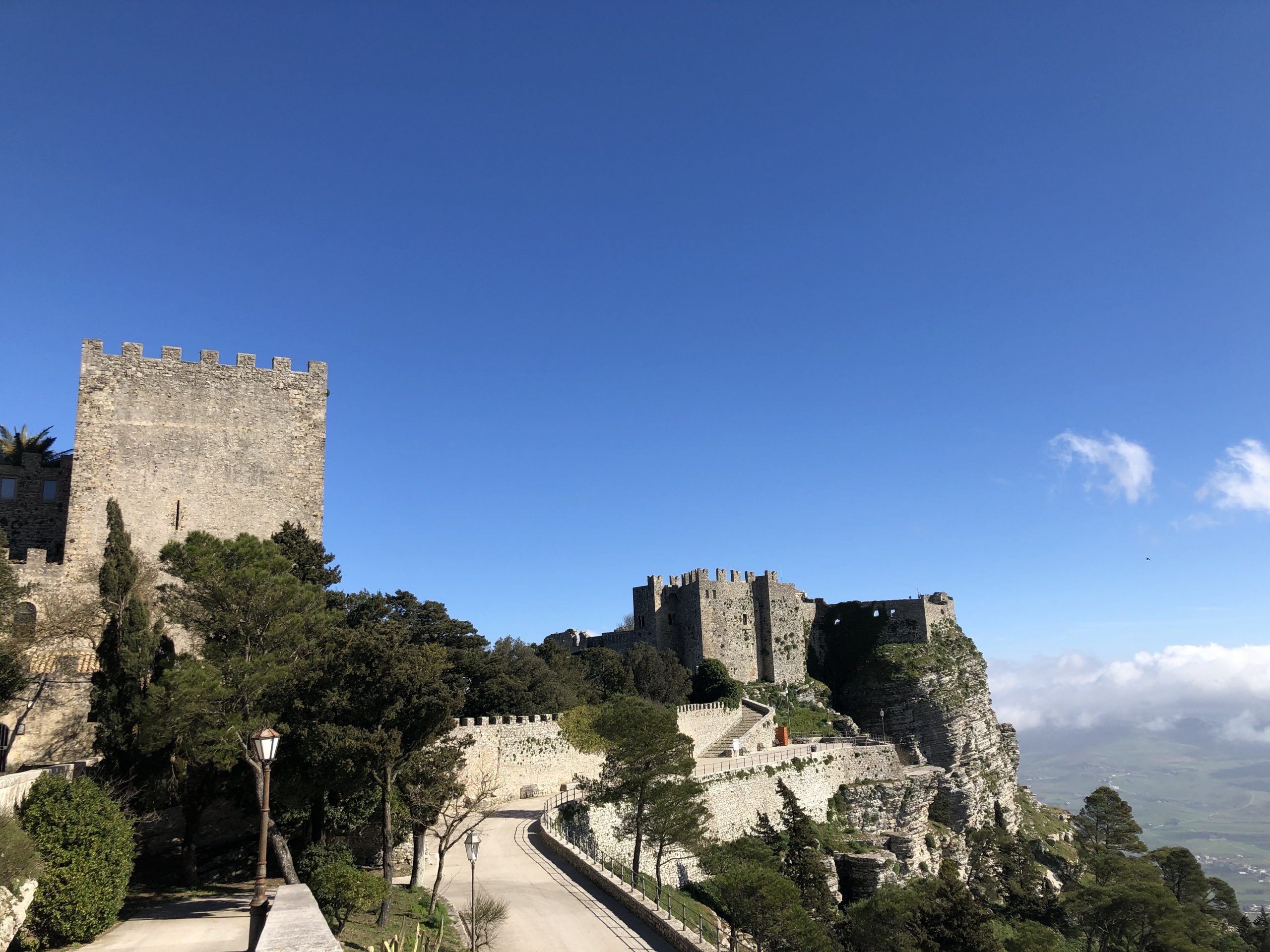The ancient mountaintop village of Erice, Sicily.