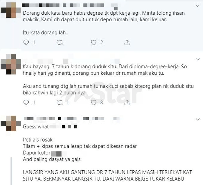 Hantar notis tuntutan melalui peguam untuk menuntut penyewa membayar tunggakan sewa. 7 Tahun Menyewa Atas Ihsan Pemilik Kumpulan Pelajar Perempuan Tak Pernah Cuci Langsir Tuala Wanita Lekat Di Tingkap Ingat Ni Muzium Seni Ke Viral Mstar