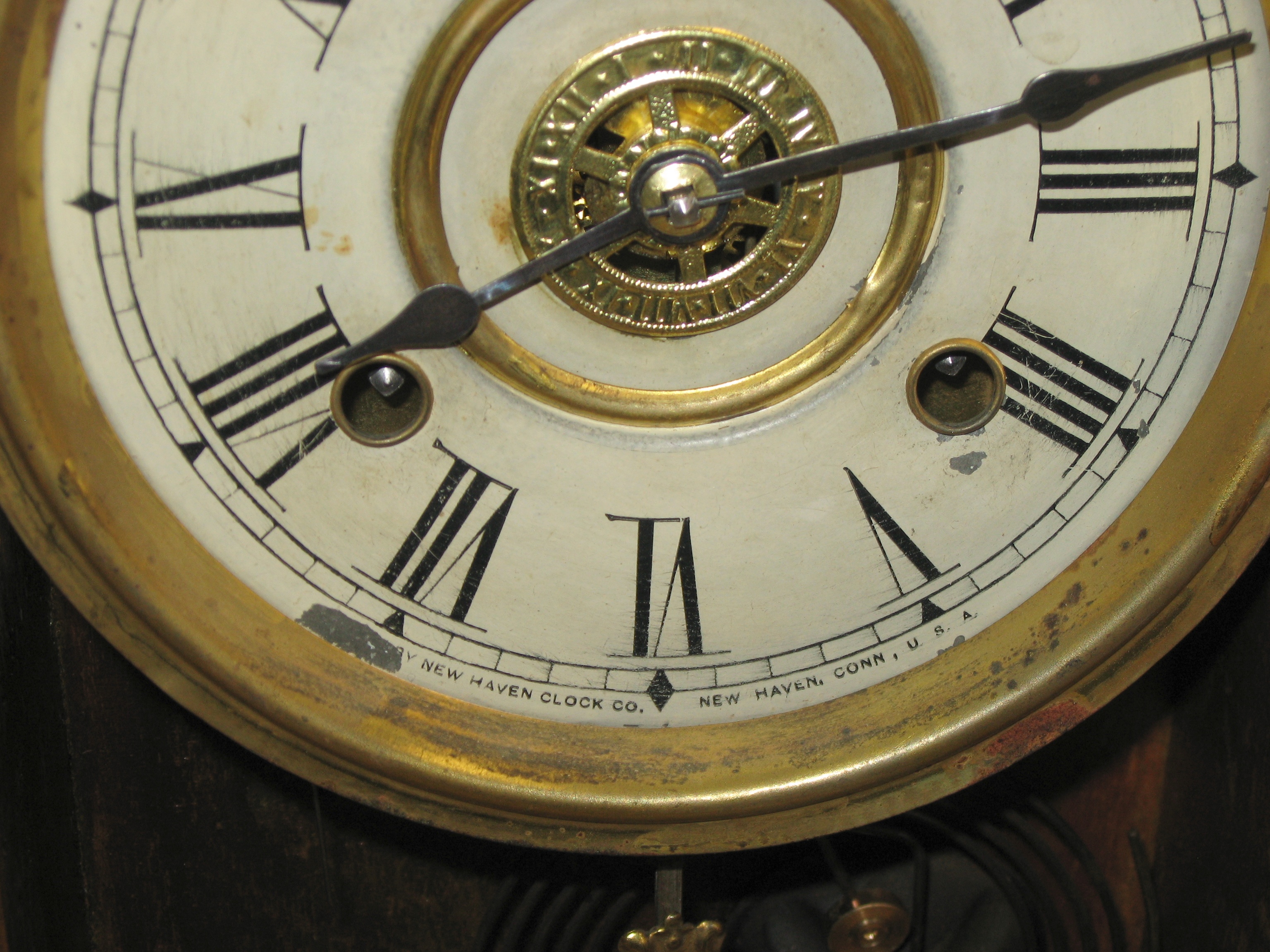 New Haven Oak Kitchen Clock