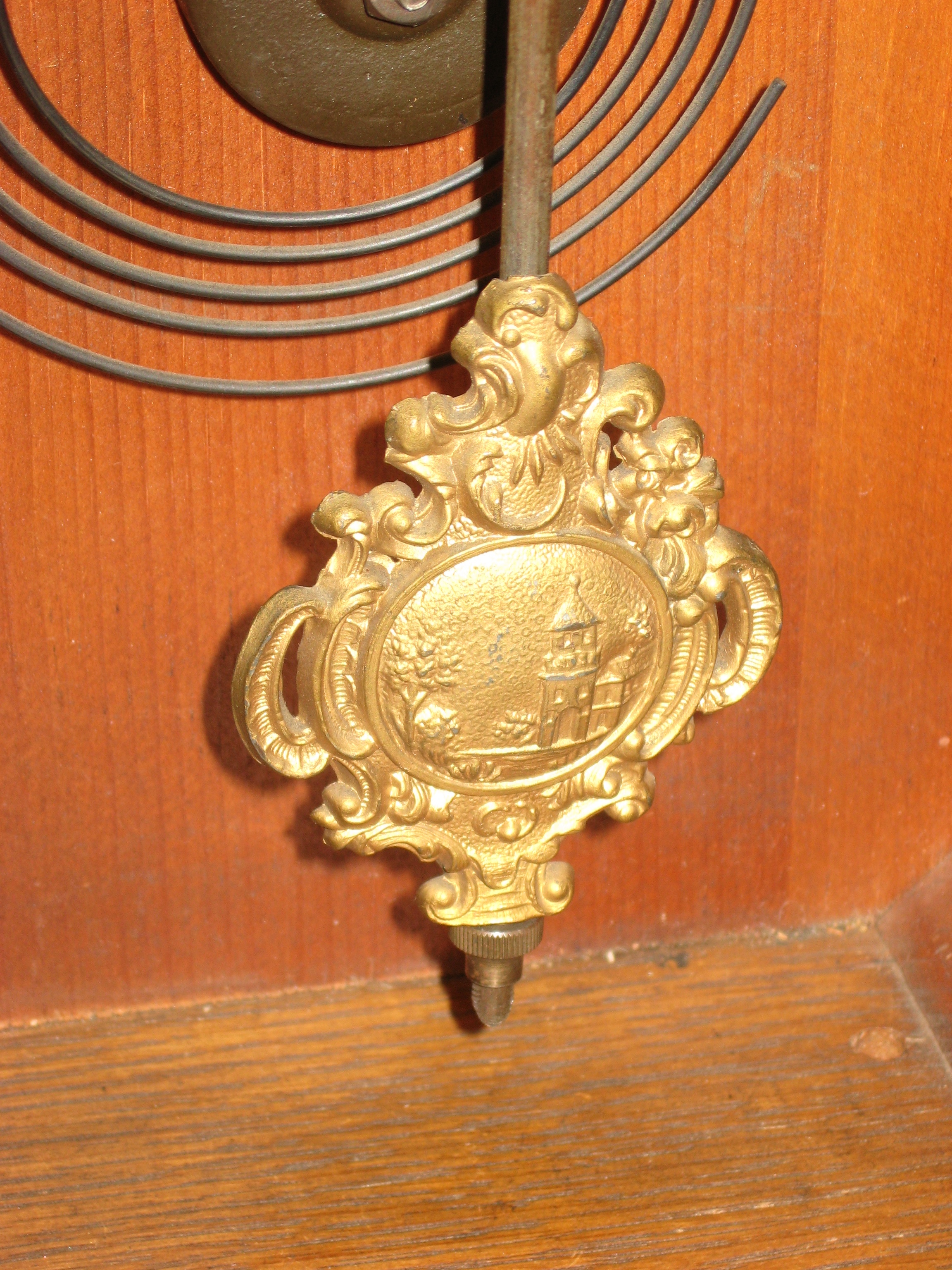 Ingraham Oak Kitchen Clock