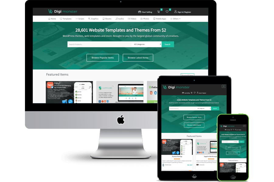 Explore template system of the best flippa clone script. Themeforest Clone Script, Themeforest Clone Script Nulled, Themeforest Script - CloneScript.com