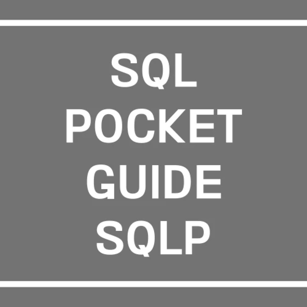 SQL POCKET GUIDE SQLP SQLD 차이