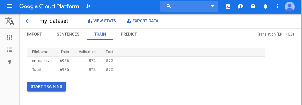 Quickstart | AutoML Translation Documentation | Google Cloud