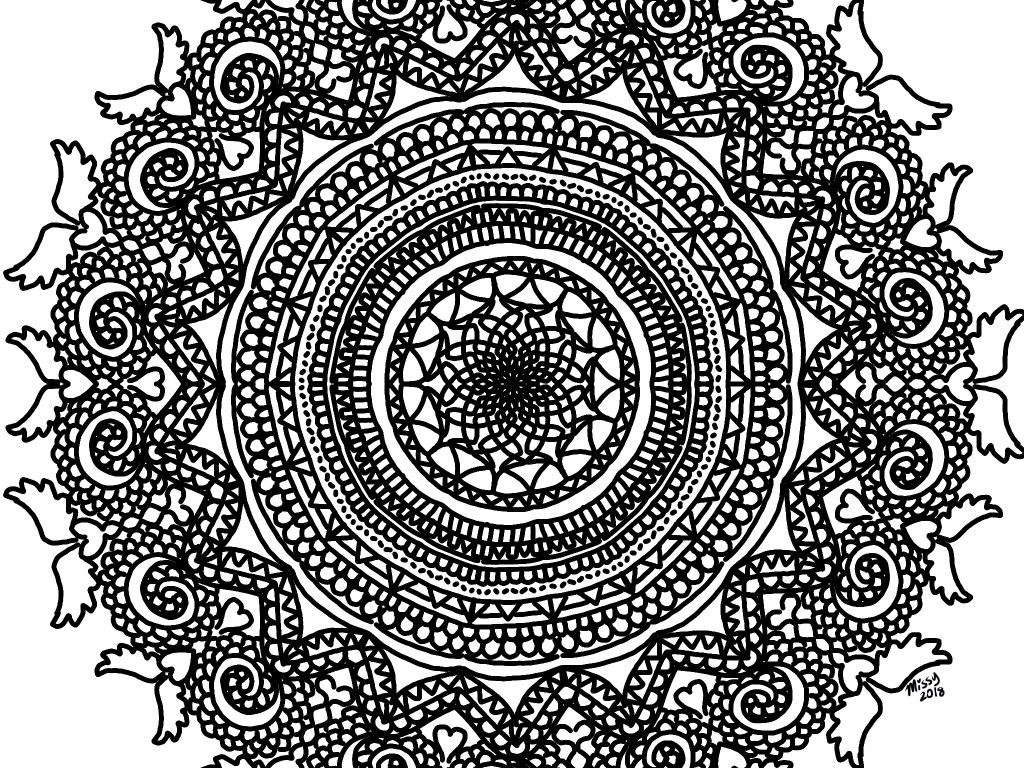 free coloring mandala pages clumsyninja87
