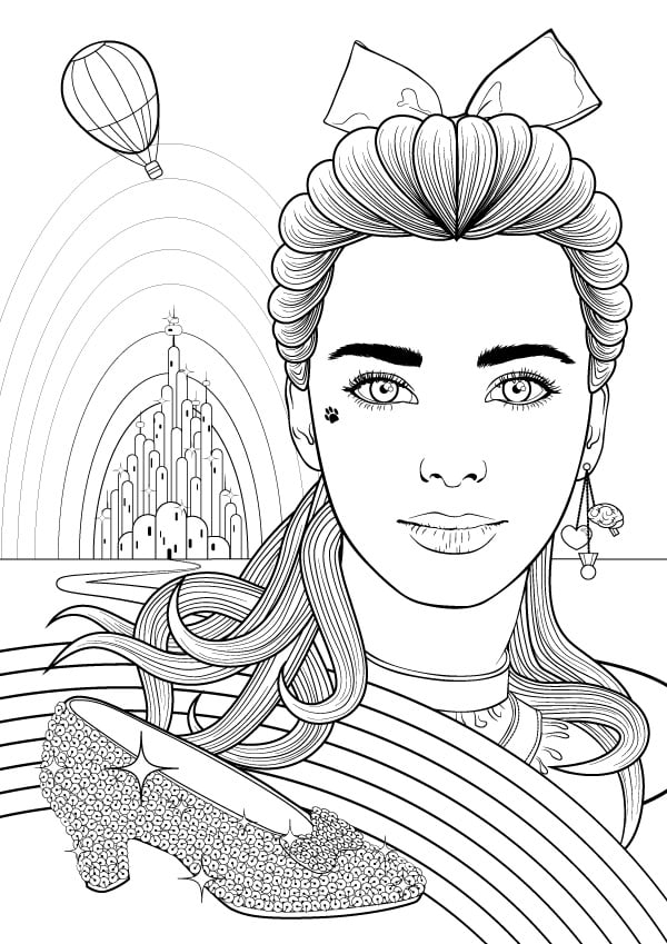 Learn how to use the white pages. Create A Colouring Book Style Illustration Of Dorothy Gale In Adobe Illustrator