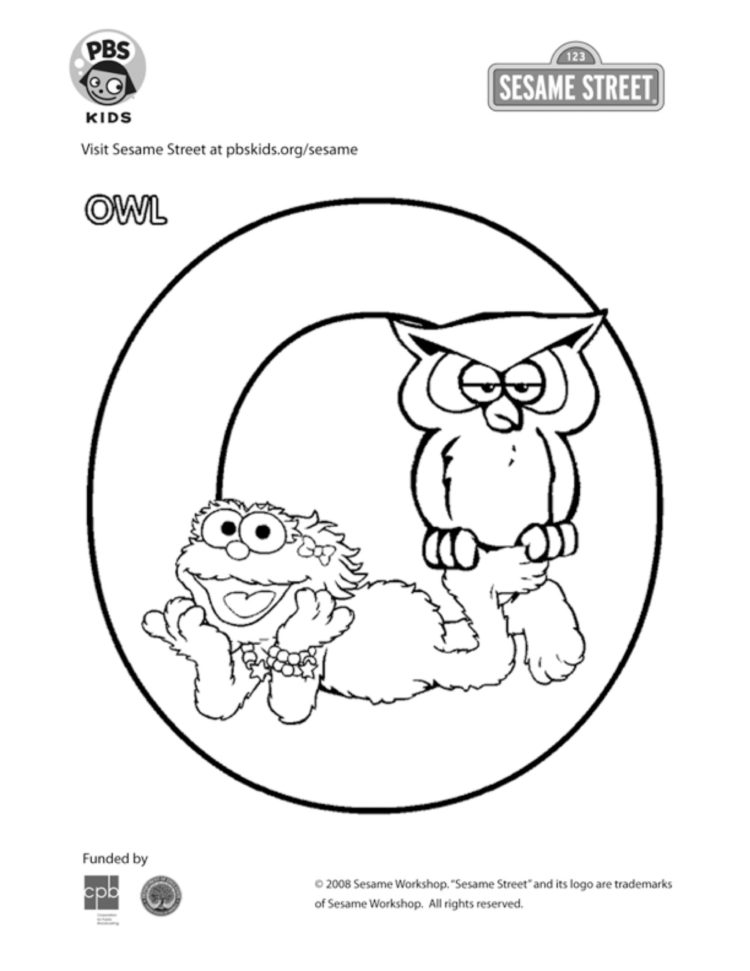 the letter o coloring page kids coloring pbs kids for parents