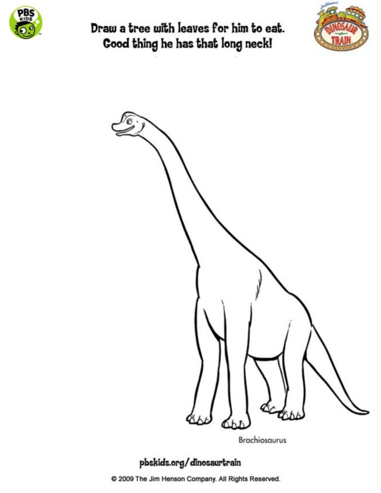 There are tons of great resources for free printable color pages online. Brachiosaurus Coloring Page Kids Coloring Pbs Kids For Parents