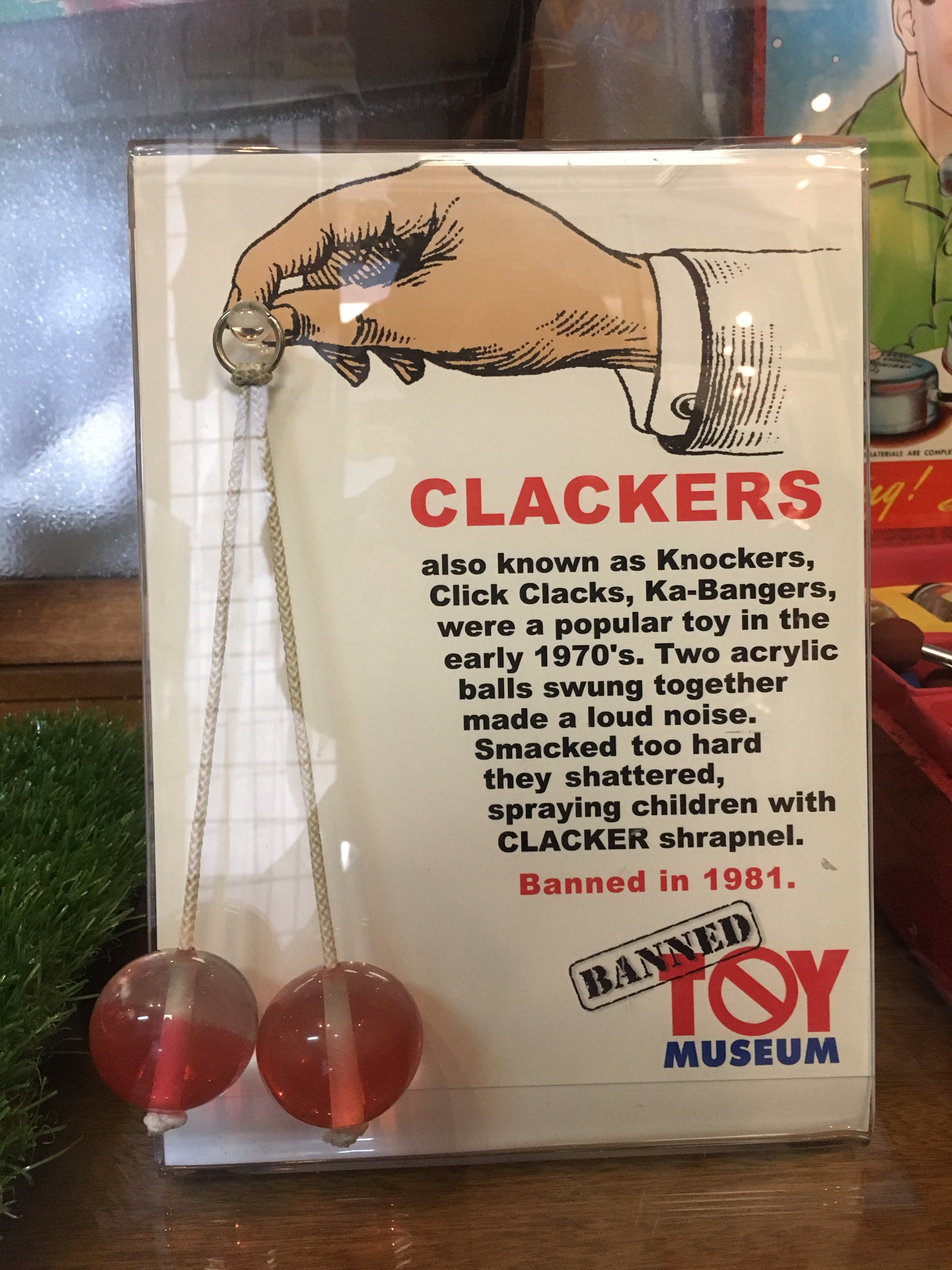 clackers toy banned