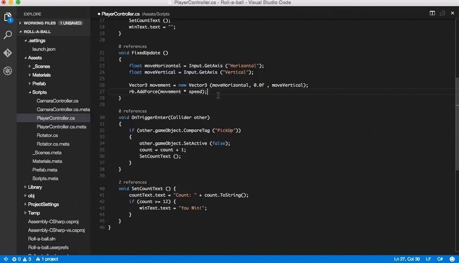 Unity is the ultimate game development platform. Visual Studio Code And Unity
