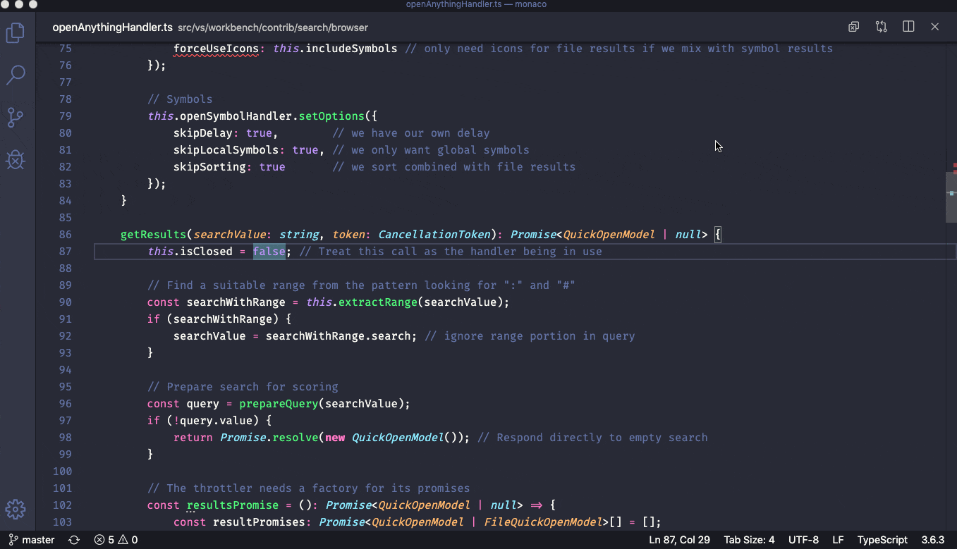 The exam will not contain t/f questions…they will be multiple choice. Visual Studio Code October 2019
