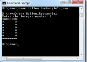 Program to Display Hollow square star pattern in Java using loops ...