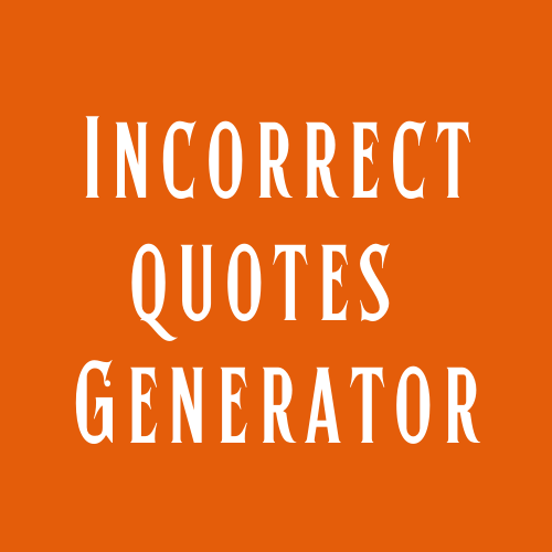 Random ipv6 addresses generated here are for sample purposes only. Incorrect Quotes Generator Online