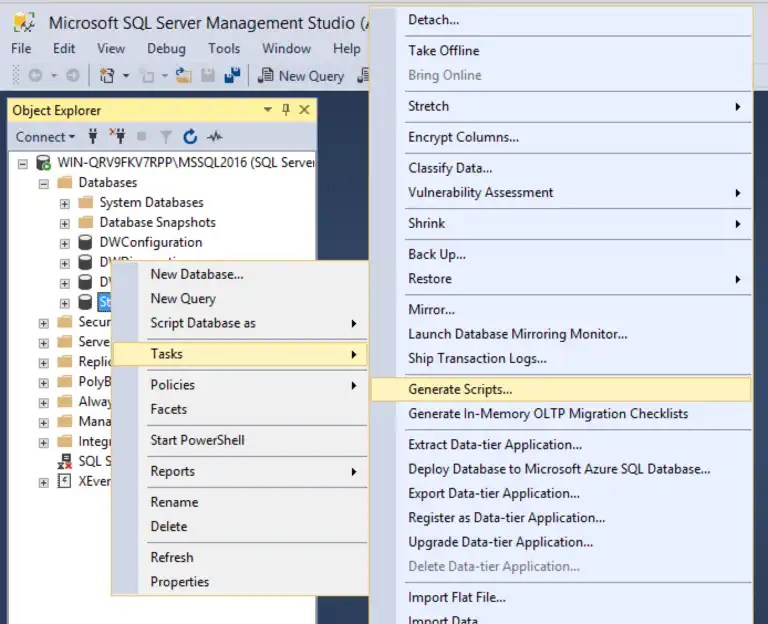 Delete Multiple Tables Sql Server Management Studio