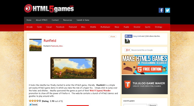 21/02/2022 · html5 allows the seamless creation graphical and multimedia content for online publishing, to run in the browser and that too without the need of any additional plugins. 25 Best Html5 Games For 2014 Code Geekz
