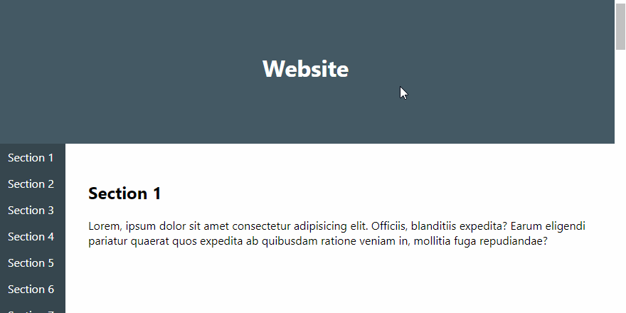 Sidebar fixed on scroll