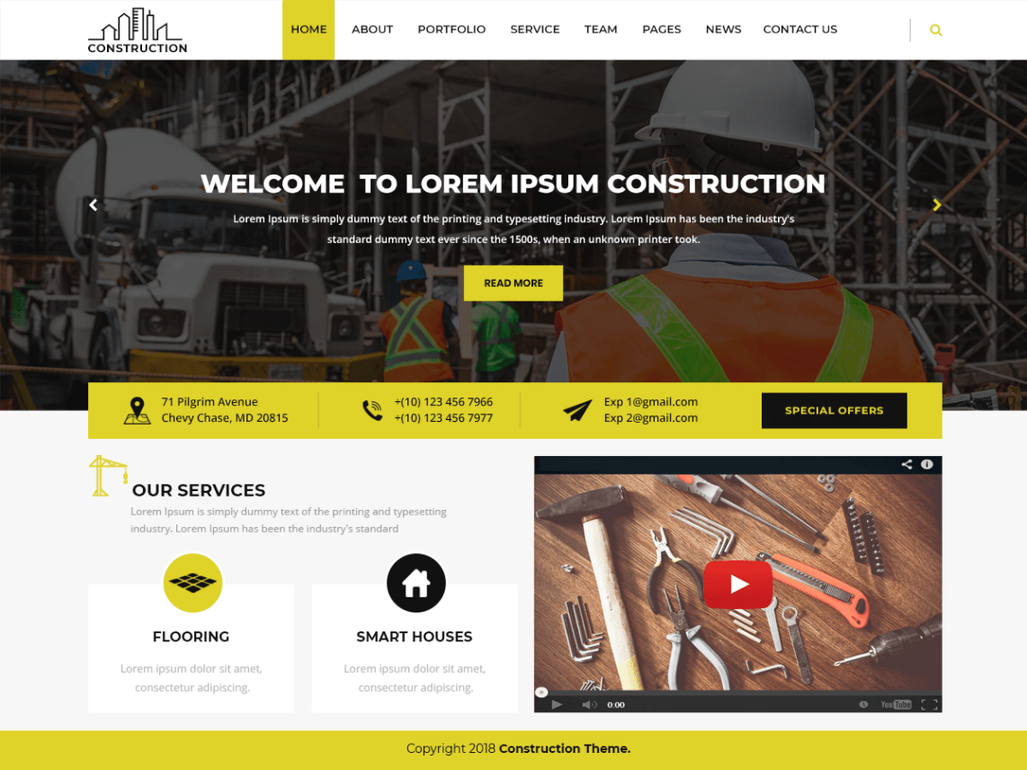 Construction business is a free construction wordpress theme that adds support for hind font, blue, and orange color style. Top 25+ Free WordPress themes for Architects & Construction Companies (Updated) - Code Pixelz