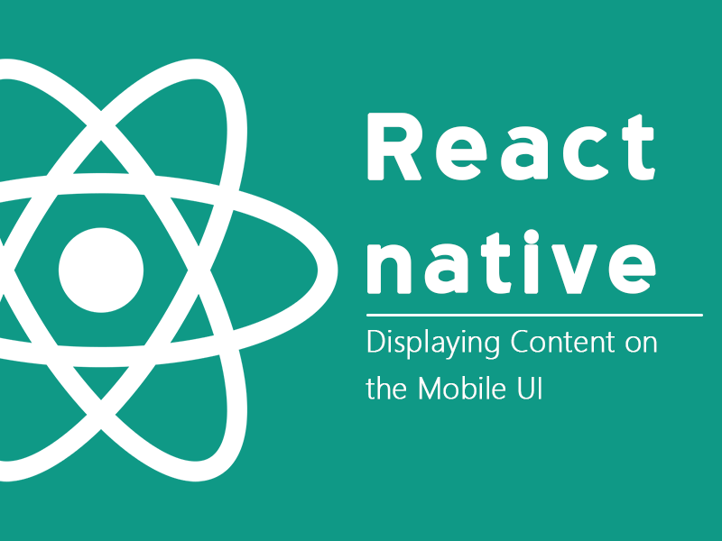 React native display content