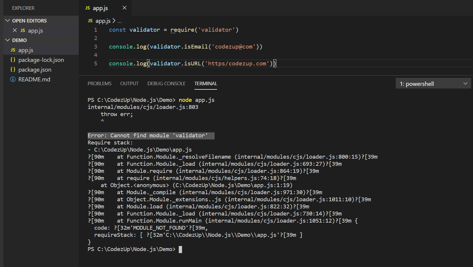 Error Cannot Find Module after Git Repository Pullin Node