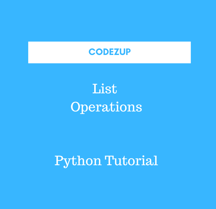 List Operations In Python