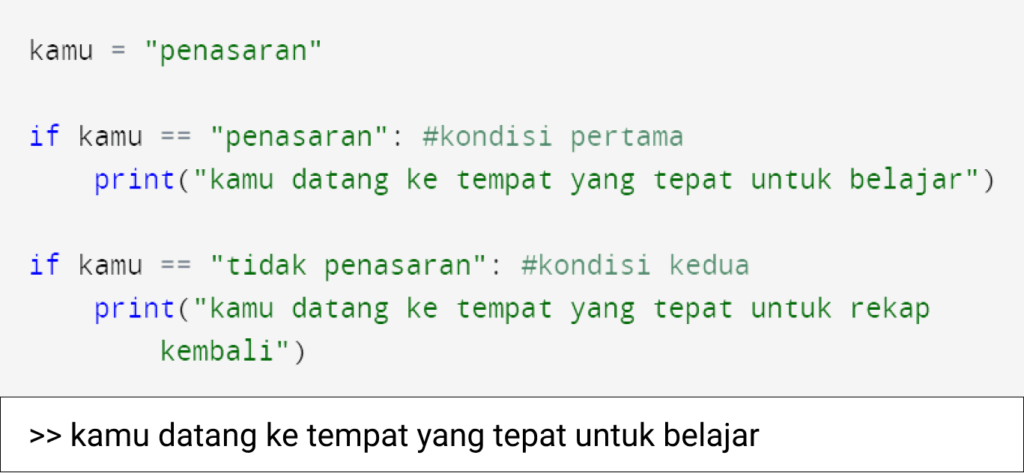 if else python