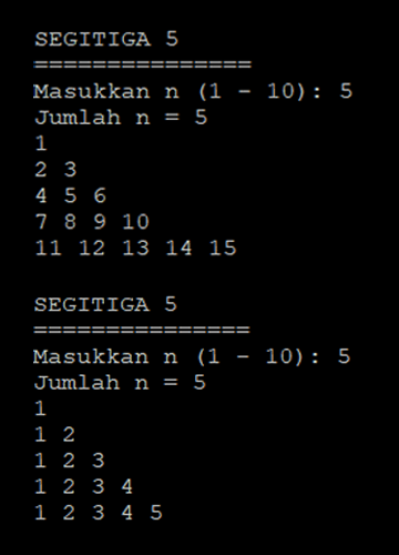 Program sederhana untuk lebih memahami logika looping