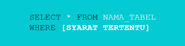 Belajar query database untuk menampilkan data dengan syarat tertentu