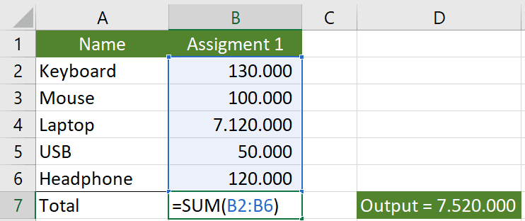 Rumus Dasar Excel