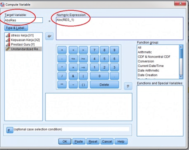 Heteroskedastisitas SPSS
