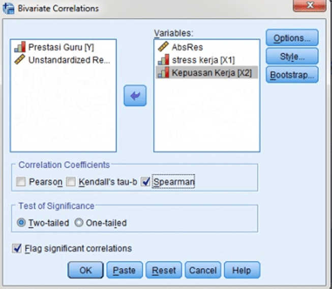 Heteroskedastisitas SPSS