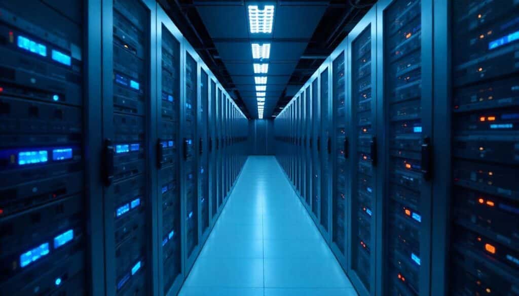 Ilustrasi Rak Server Cloud