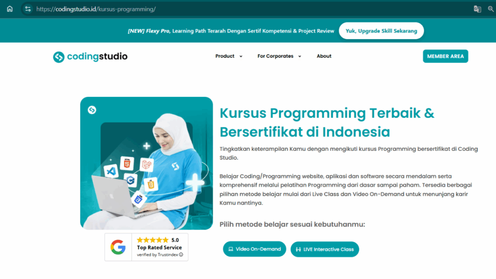 Kursus Programming Coding Studio