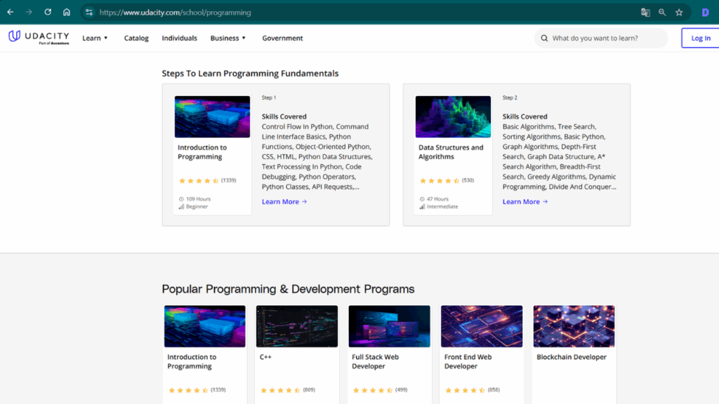 Kursus Programming Udacity
