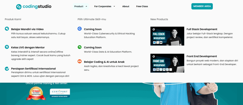 Platform Edukasi Coding Studio