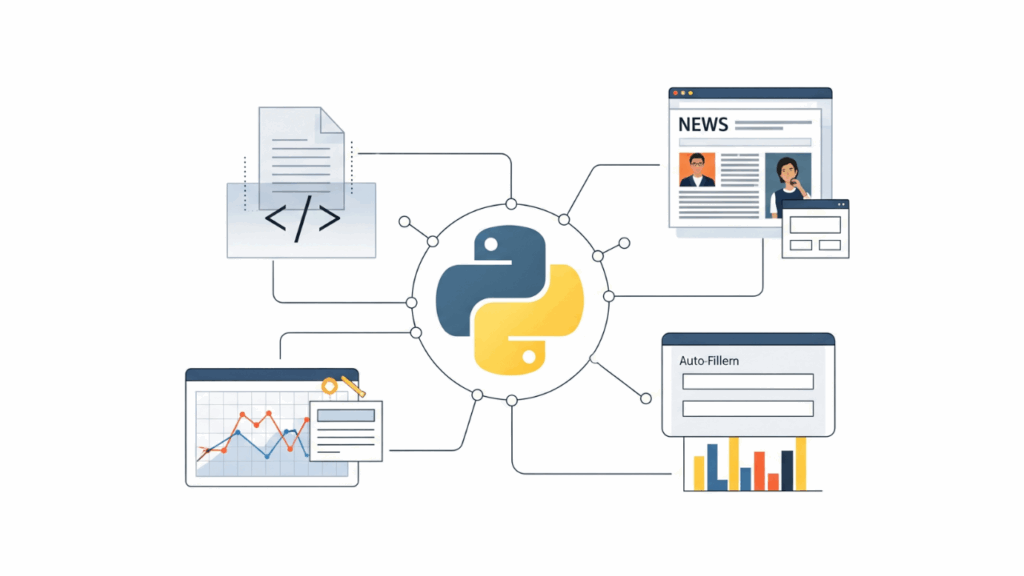Ilustrasi Contoh Otomatisasi Tugas dengan Python