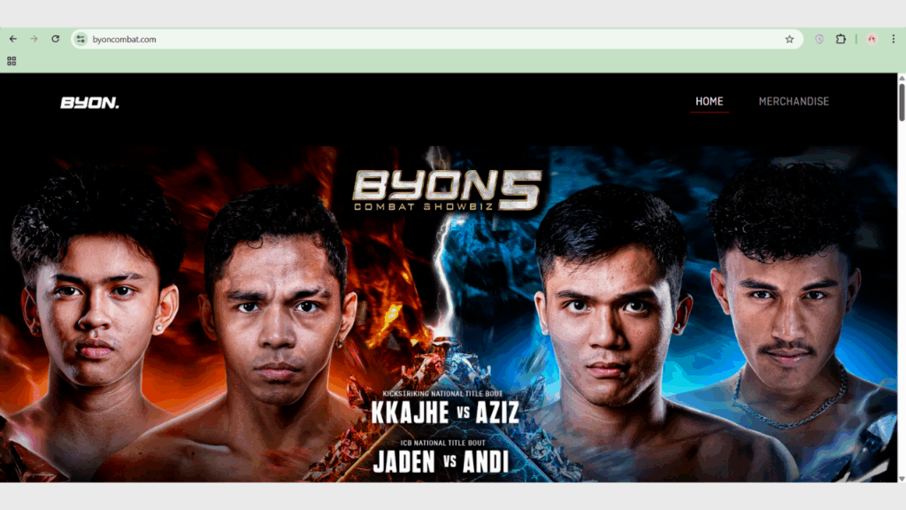 Website Resmi BYON Combat