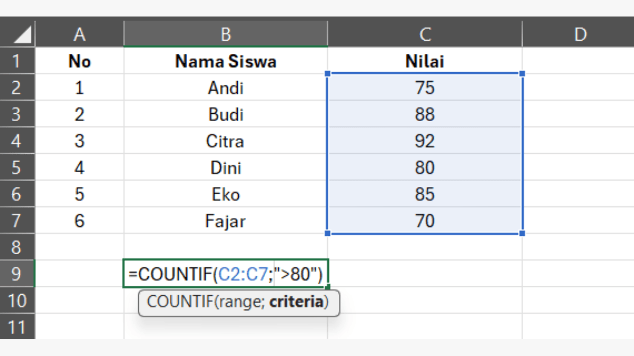 COUNTIF