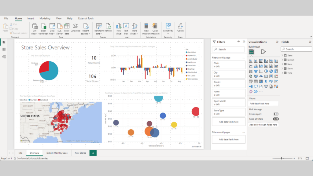 Tampilan Power BI Desktop