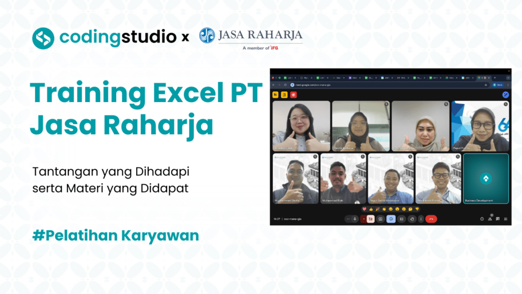 Training Excel PT Jasa Raharja: Efisiensi Data bersama Coding Studio