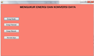 Menghitung Energi Kinetik, Potensial, dan mekanik dan menghitung konversi  Daya | Coding VB NET