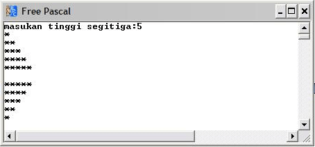 Pada struktur while, aksi (atau runtunan aksi) akan dilaksanakan . Perulangan