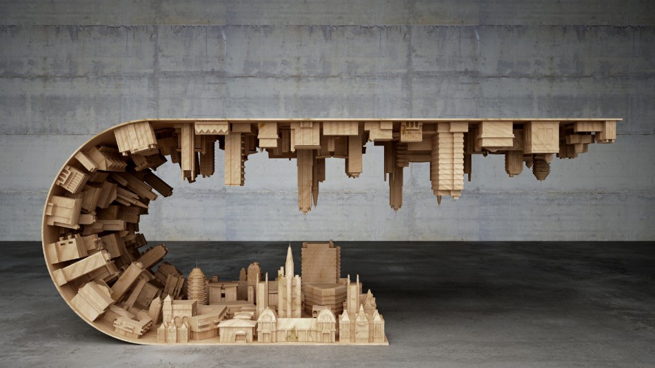 It means the scene was reality and not a dream. A Coffee Table Inspired In A Scene From The Movie Inception Coffee Side Tables