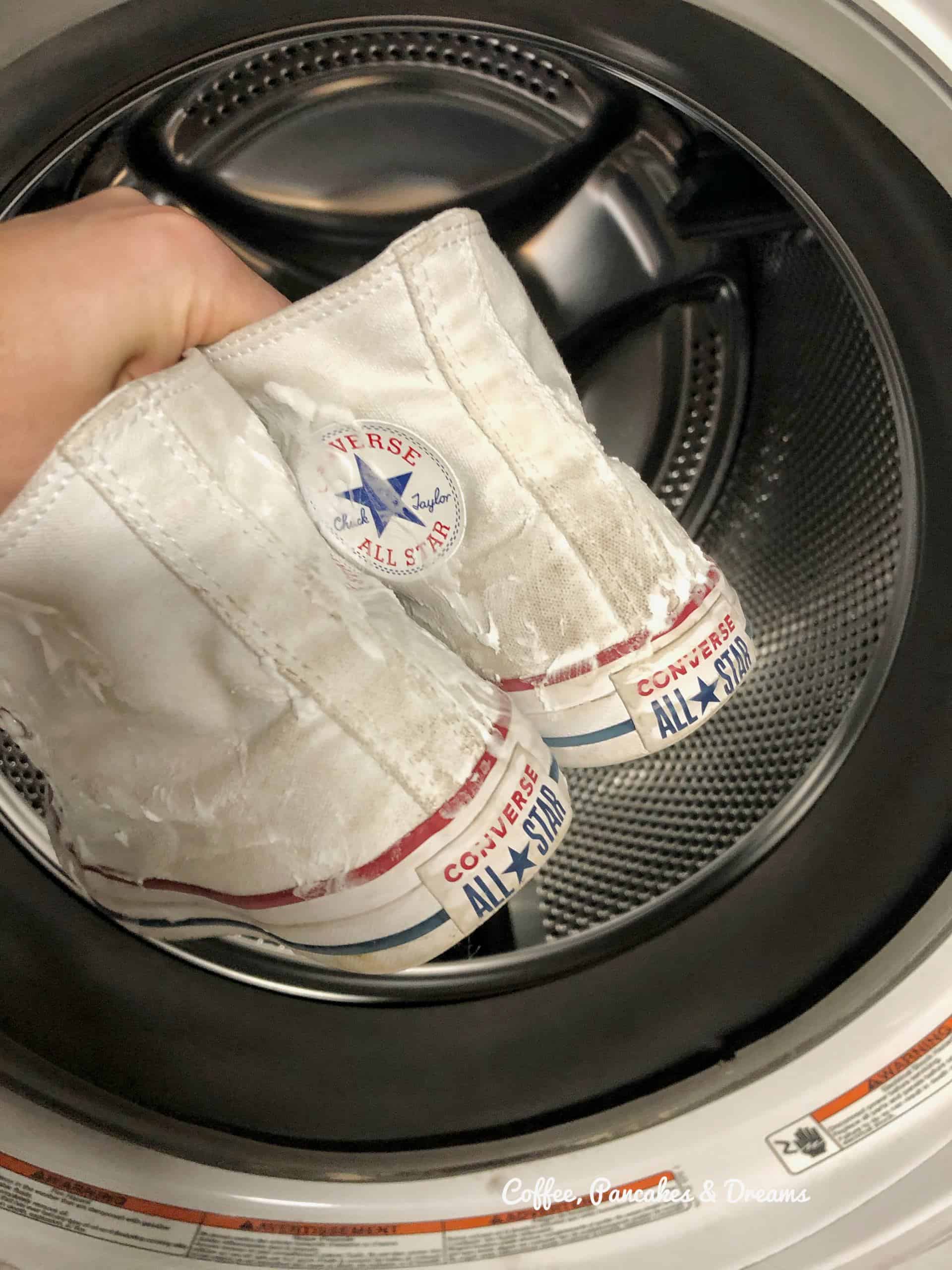 can i put my converse in the dryer
