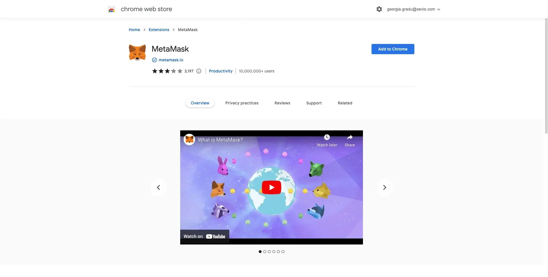 Press Add to Chrome Button