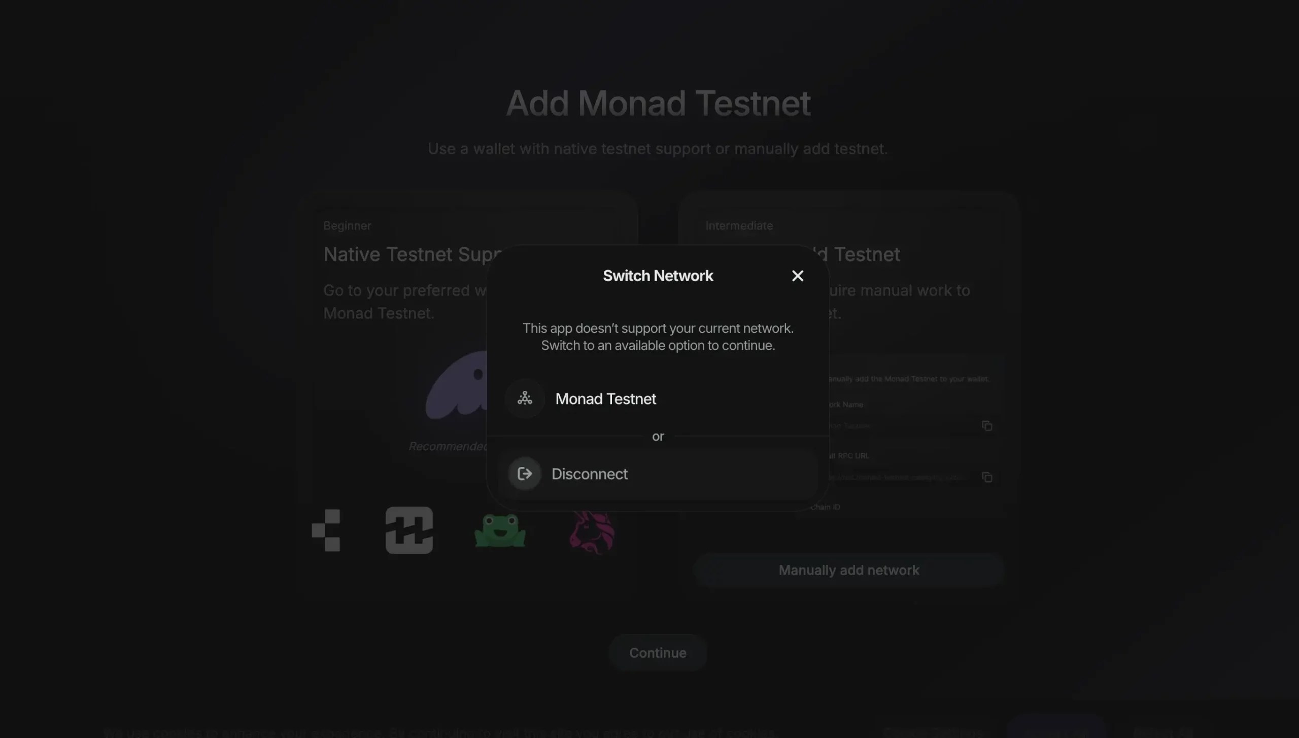 Step 2. Switch to the Monad Testnet