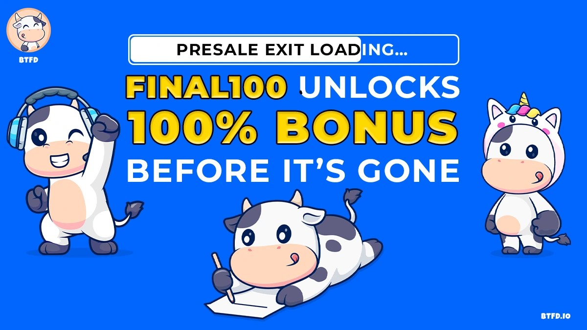 three cows blue background